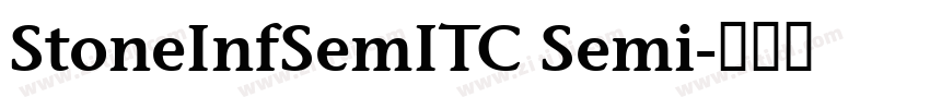 StoneInfSemITC Semi字体转换